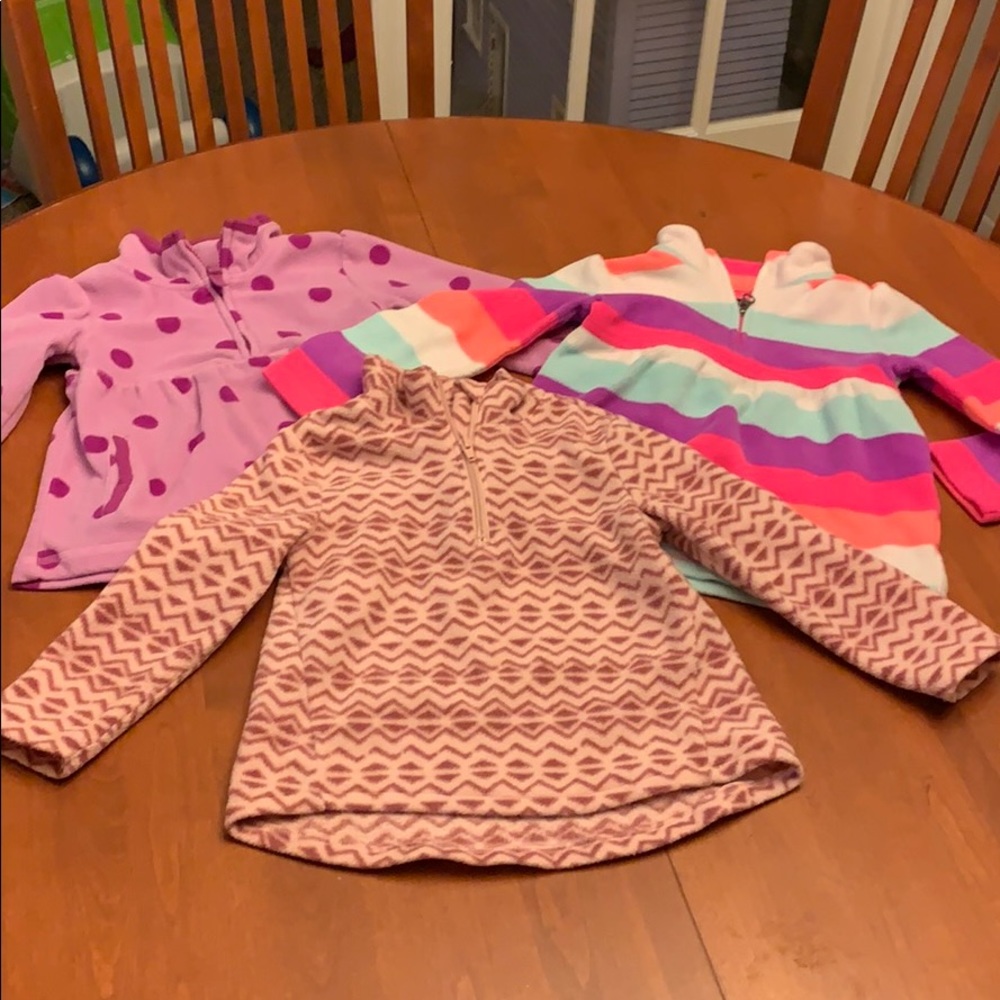 Fleece zip ups